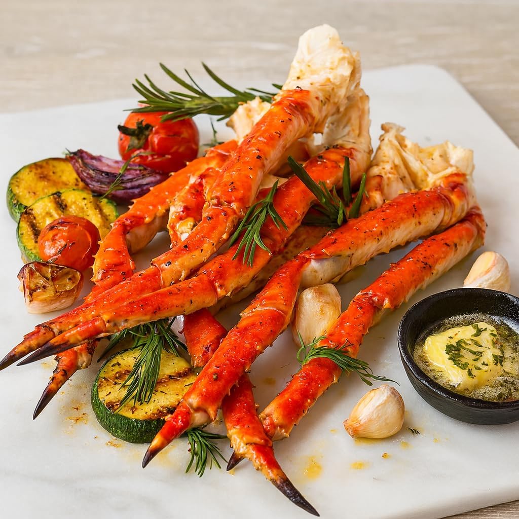 Premium King Crab | Wild-Caught Deep Sea King Crab | Fresh Frozen Seafood | Sweet, Meaty & Succulent | Perfect for Family Dining, Parties & Gourmet Gifts